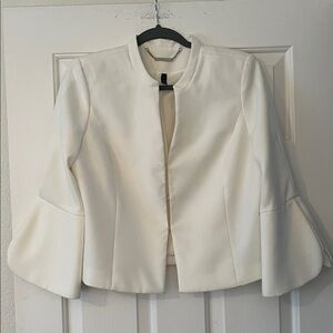 White House Black Market Cream short Jacket